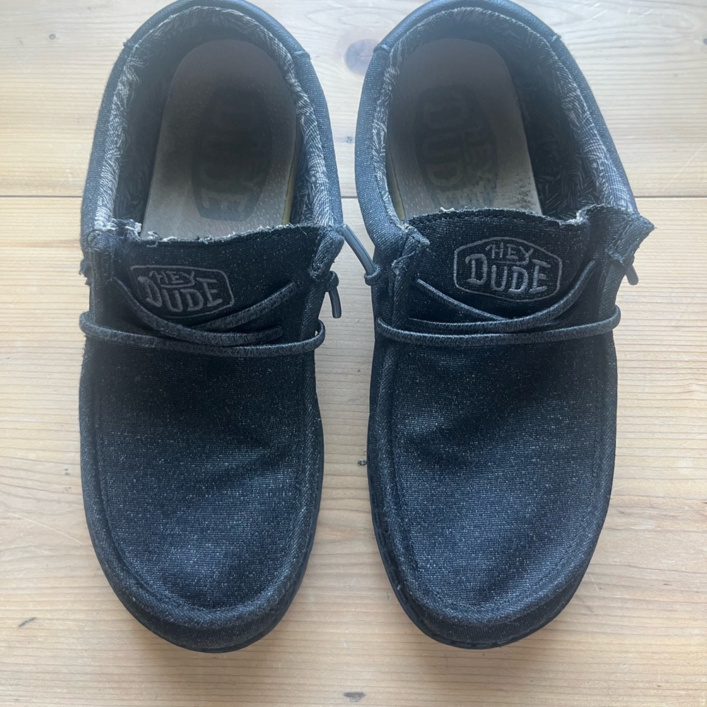 Hey Dude Classic Black Loafers